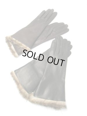 画像1: 【SALE 20%OFF】Gloves（グローブス）ラビットファー付きレザーグローブ CA114 全2色【Lady's】