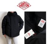 2024秋冬 DANTON ダントン DOWN ARMY HOODED JACKET ダウンフードジャケット #DT-A0030 TET 新素材 BLACK メンズ