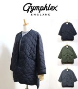 2024秋冬新色  GYMPHLEX ジムフレックス HAND QUILT DOWN ダウン ノーカラー ロングコート ＃GY-A0056 NYM   レディース