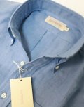 2024春夏 SOUTIENCOL スティアンコル Re-IVY LEAGUE  Linen 100% B/D Shirts M,Blue メンズ