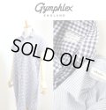 【SALE20%OFF】2024年春夏 GYMPHLEX ジムフレックス リネンチェック 半袖シャツワンピース GINGHAM STRIPE #GY-B0243  LNP【Lady's】