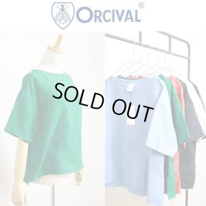 画像1: 【SALE30%OFF】2024春夏 Orcival オーシバル オーチバル リネン100% ボートネック S/S プルオーバー ソリッド 6color #OR-B0260 YLM【Lady's】