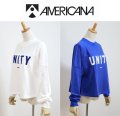 2024年秋冬NEW  Americana アメリカーナ モックネック フットボールジャージ L/S TEE "UNITY" BRF-740A/1  レディース