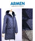 2024秋冬入荷 Armen アーメン リバーシブル キルティング フーデッドコート NAM1753 レディース