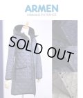 2024秋冬入荷 Armen アーメン リバーシブル キルティング フーデッドコート NAM1753 レディース