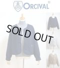 2024秋冬 ORCIVAL オーシバル オーチバル ウールパイル クルーネック カーディガン ウールジャージー ＃OR-C0380 WPJ レディース 3color 羽織り  比翼仕立て