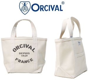 画像1: 2025春夏新作 Orcival オーシバル オーチバル キャンパス 定番トートバッグ プリント #RC-H0361 KWC TOTE BAG SMALL ユニセックス ブラックプリント