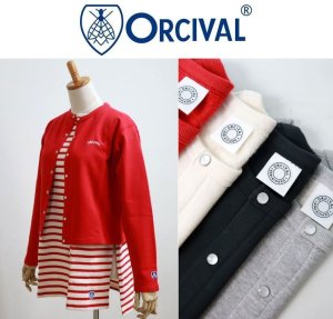 画像1: 2025春夏 ORCIVAL オーシバル オーチバル コットン クルーネック カーディガン CREW NECK CARDIGAN ＃OR-C0435 MAZ レディース 4color 羽織り パール釦