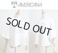 2025春夏 Americana アメリカーナ 無燃糸裏毛 カットオフ ワイドクルーネック シャツ "AKADEMY" BRF-769A  レディース