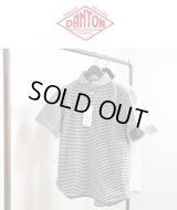 【SALE20%OFF】2025春夏入荷分 DANTON ダントン OXFORD GINGHAM STRIPE 定番 半袖ショールカラープルオーバーシャツ  #DT-B0284 OXP 丸襟オックスフォードシャツ 【Men's】