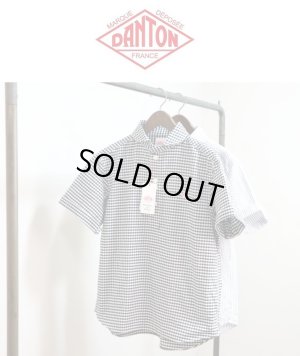画像1: 【SALE20%OFF】2025春夏入荷分 DANTON ダントン OXFORD GINGHAM STRIPE 定番 半袖ショールカラープルオーバーシャツ  #DT-B0284 OXP 丸襟オックスフォードシャツ 【Men's】