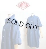 【SALE20%OFF】2025春夏新作 DANTON ダントン COTTON CHAMBRAY 半袖ワンピース シャツドレス #JD-G0091 SCA【Lady's】