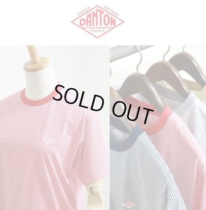 画像1: 【SALE20%OFF】2025春夏新作 DANTON ダントン 半袖クルーネックTシャツ ボーダー #DT-C0195CVT 綿ポリエステル【Lady's】