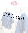 【SALE20%OFF】2025春夏新作 DANTON ダントン COTTON CHAMBRAY 半袖ワークシャツ ドルマンスリーブ #JD-B0345 SCA【Lady's】