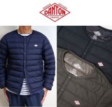 2025秋冬 DANTON ダントン INNER DOWN  定番 インナーダウン  インサレーション クルーネックジャケット #DT-A0025 RRT 【メンズ】 ブラック ネイビー チャコール