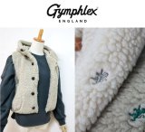 2025秋冬新作 GYMPHLEX ジムフレックス  BOA クルミボタン フードショートベスト #GY-A0726 BOA   レディース