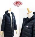 2025秋冬   DANTON ダントン #DT-A0566 NRP ミドルダウン フードロングコート  MIDDLE DOWN HOODED COURT 新素材 レディース ブラック
