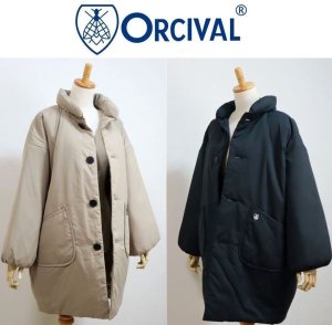 画像1: 2025秋冬 ORCIVAL スタンドカラーロングブルゾン STAND COLLAR LONG BLOUSON アウター ジャケット #OR-A0734 BTT  レディース