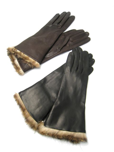 【SALE 20%OFF】Gloves（グローブス）ラビットファー付きレザーグローブ CA114 全2色【Lady's】 - rooms