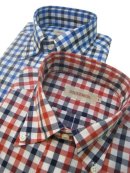 画像:  SOUTIENCOL Sanfrancisco ウォッシュドチェック B/D Shirts Red , Blue