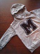 画像: Melple Kid's オーガニックコットン Vintage Parka / Sweat  H,Grey 