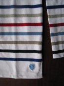 画像: Orcival Men's Lady's BOATNECK-T WHITE MULTI 7 ×1