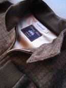 画像:  SOUTIENCOL スイングトップ "McQueen" シェットランドツィード　Brown / Olive