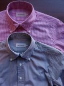 画像: SOUTIENCOL Sanfrancisco ギンガムチェック B/D Shirts RED/CHOCO ROOMS別注　 