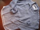 画像:  TABLOID NEWS Linen Stripe Pull Over shirts  ×1