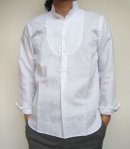 画像:  gardens of paradise チビ襟 Pull Over Shirt White 