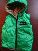 画像:  WILD THINGS KID'S PRIMALOFT FULLZIP REVERSIBLE HOODED VEST 