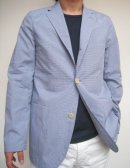 画像: SOUTIENCOL コットンメリル ギンガムチャック 3B JKT Navy 