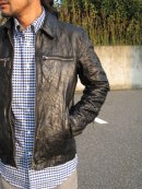 画像:  TABLOID NEWS Goat Skin Zip Up Blouson 2 color