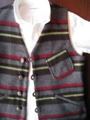 画像: SOUTIENCOL Wool Border VEST 1color