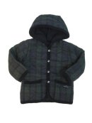 画像: THE SMOCK SHOP KID'S HOODED キルティング JKT Black Watch 