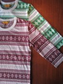 画像: Melple ジャガード柄　3/4 Sleeve 2 color