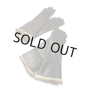 画像: 【SALE 20%OFF】Gloves（グローブス）ラビットファー付きレザーグローブ CA114 全2色【Lady's】