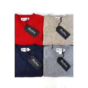 画像: SALE40%OFF【2022秋冬入荷分】Harley of scotland(ハーレーオブスコットランド）シェットランド CREW NECK ニット M2474 4color 【UNISEX】