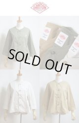 画像: 【PRESALE10%OFF】2024年春夏 DANTON ダントン コットンカラーレスジャケット COLLARLESS SHORT JACKET #DT-A0473 HCD レディース