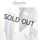 画像: 【SALE20%OFF】2024年春夏 GYMPHLEX ジムフレックス リネンチェック 半袖シャツワンピース GINGHAM STRIPE #GY-B0243  LNP【Lady's】