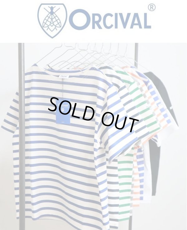 画像1: 【SALE30%OFF】2024春夏 Orcival オーシバル オーチバル スビンジャージ ボートネック半袖Tシャツ #OR-C0070 SOE 8color【Lady's】