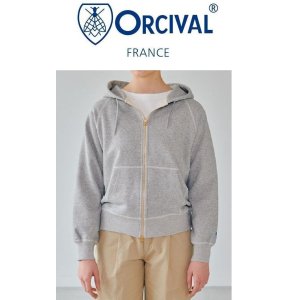 画像: 2024秋冬入荷分 ORCIVAL オーシバル オーチバル FRENCH TERRY ZIP UP PARKA 定番ジップパーカー #OR-C0153 レディース メンズ ユニセックス