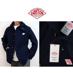 画像: 2024秋冬 DANTON ダントン ウールモッサ  ショールカラーシングルジャケット #DT-A0032 WOP  WOOL MOSSER NAVY メンズ