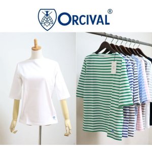 画像: 2025春夏新色 Orcival オーシバル オーチバル 40/2 JERSEY 定番ボートネック5分袖Tシャツ  #OR-C0136 BFJ 8色展開 【Lady's】