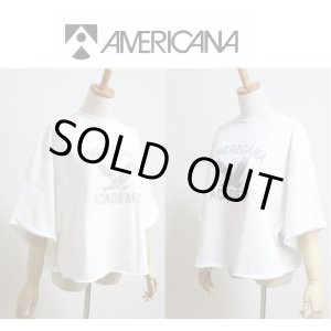 画像: 2025春夏 Americana アメリカーナ 無燃糸裏毛 カットオフ ワイドクルーネック シャツ "AKADEMY" BRF-769A  レディース
