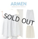 画像: 【SALE15%OFF】2025春夏新作 Armen アーメン COTTON FLOWER PRINT GATHERED EASY SKIRT WITH LINING INAM2515FD レディース