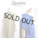 画像: 【SALE20%OFF】2025春夏新作 GYMPHLEX ジムフレッックス  ワンピース ノースリーブ B.D.シャツドレス #GY-B0246 TYO スリーブレス【Lady's】