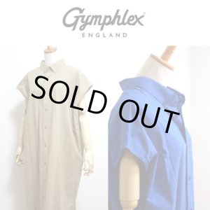 画像: 【SALE20%OFF】2025春夏新作 GYMPHLEX ジムフレッックス  ワンピース ノースリーブ B.D.シャツドレス #GY-B0246 TYO スリーブレス【Lady's】