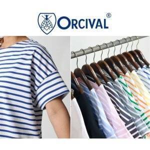 画像: 2025年春夏新色 Orcival オーシバル オーチバル 定番40/2 JERSEY フレンチスリーブ ワイドカットソー ボートネック ショートスリーブ プルオーバー ＃OR-C0335 BFJ 12色【Lady's】