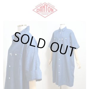 画像: 【SALE20%OFF】2025春夏新作 DANTON ダントン COTTON CHAMBRAY 半袖ワンピース シャツドレス #JD-G0091 SCA【Lady's】